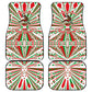 Burundi Pride Beat Of 1962 Independence Day Car Mats Traditional Karyenda Drummer Art With Flag Sunburst Design