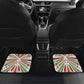 Burundi Pride Beat Of 1962 Independence Day Car Mats Traditional Karyenda Drummer Art With Flag Sunburst Design