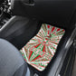 Burundi Pride Beat Of 1962 Independence Day Car Mats Traditional Karyenda Drummer Art With Flag Sunburst Design