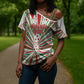 Burundi Pride Beat Of 1962 Independence Day Cross Shoulder Shirt Traditional Karyenda Drummer Art With Flag Sunburst Design