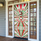 Burundi Pride Beat Of 1962 Independence Day Door Cover Traditional Karyenda Drummer Art With Flag Sunburst Design