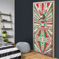 Burundi Pride Beat Of 1962 Independence Day Door Cover Traditional Karyenda Drummer Art With Flag Sunburst Design