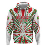 Burundi Pride Beat Of 1962 Independence Day Hoodie Traditional Karyenda Drummer Art With Flag Sunburst Design