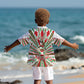 Burundi Pride Beat Of 1962 Independence Day Kid Hawaiian Shirt Traditional Karyenda Drummer Art With Flag Sunburst Design