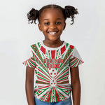 Burundi Pride Beat Of 1962 Independence Day Kid T shirt Traditional Karyenda Drummer Art With Flag Sunburst Design