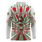 Burundi Pride Beat Of 1962 Independence Day Long Sleeve Polo Shirt Traditional Karyenda Drummer Art With Flag Sunburst Design