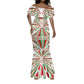 Burundi Pride Beat Of 1962 Independence Day Mermaid Dress Traditional Karyenda Drummer Art With Flag Sunburst Design