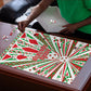 Burundi Pride Beat Of 1962 Independence Day Puzzle Traditional Karyenda Drummer Art With Flag Sunburst Design