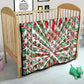 Burundi Pride Beat Of 1962 Independence Day Quilt Traditional Karyenda Drummer Art With Flag Sunburst Design