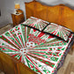 Burundi Pride Beat Of 1962 Independence Day Quilt Bed Set Traditional Karyenda Drummer Art With Flag Sunburst Design