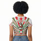 Burundi Pride Beat Of 1962 Independence Day Raglan Cropped T shirt Traditional Karyenda Drummer Art With Flag Sunburst Design