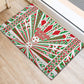 Burundi Pride Beat Of 1962 Independence Day Rubber Doormat Traditional Karyenda Drummer Art With Flag Sunburst Design