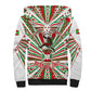 Burundi Pride Beat Of 1962 Independence Day Sherpa Hoodie Traditional Karyenda Drummer Art With Flag Sunburst Design