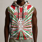 Burundi Pride Beat Of 1962 Independence Day Sleeveless Hoodie Traditional Karyenda Drummer Art With Flag Sunburst Design