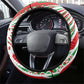 Burundi Pride Beat Of 1962 Independence Day Steering Wheel Cover Traditional Karyenda Drummer Art With Flag Sunburst Design