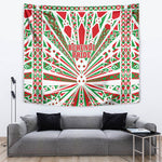 Burundi Pride Beat Of 1962 Independence Day Tapestry Traditional Karyenda Drummer Art With Flag Sunburst Design