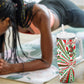 Burundi Pride Beat Of 1962 Independence Day Tumbler With Handle Traditional Karyenda Drummer Art With Flag Sunburst Design