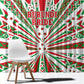 Burundi Pride Beat Of 1962 Independence Day Window Curtain Traditional Karyenda Drummer Art With Flag Sunburst Design