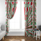 Burundi Pride Beat Of 1962 Independence Day Window Curtain Traditional Karyenda Drummer Art With Flag Sunburst Design