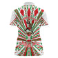 Burundi Pride Beat Of 1962 Independence Day Women Polo Shirt Traditional Karyenda Drummer Art With Flag Sunburst Design