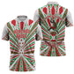 Burundi Pride Beat Of 1962 Independence Day Zipper Polo Shirt Traditional Karyenda Drummer Art With Flag Sunburst Design