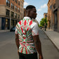 Burundi Pride Beat Of 1962 Independence Day Zipper Polo Shirt Traditional Karyenda Drummer Art With Flag Sunburst Design
