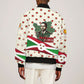 Burundi 1st July Independence Day Bomber Jacket Patriotic Flag Portrait Art - Geometric Star Pattern