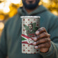 Burundi 1st July Independence Day 4 in 1 Can Cooler Tumbler Patriotic Flag Portrait Art - Geometric Star Pattern