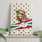 Burundi 1st July Independence Day Canvas Wall Art Patriotic Flag Portrait Art - Geometric Star Pattern