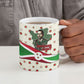 Burundi 1st July Independence Day Ceramic Mug Patriotic Flag Portrait Art - Geometric Star Pattern