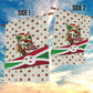 Burundi 1st July Independence Day Garden Flag Patriotic Flag Portrait Art - Geometric Star Pattern