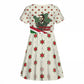 Burundi 1st July Independence Day Kid Short Sleeve Dress Patriotic Flag Portrait Art - Geometric Star Pattern