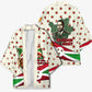Burundi 1st July Independence Day Kimono Patriotic Flag Portrait Art - Geometric Star Pattern