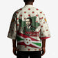 Burundi 1st July Independence Day Kimono Patriotic Flag Portrait Art - Geometric Star Pattern