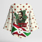 Burundi 1st July Independence Day Kimono Sleeve Blouse Patriotic Flag Portrait Art - Geometric Star Pattern