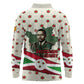 Burundi 1st July Independence Day Long Sleeve Polo Shirt Patriotic Flag Portrait Art - Geometric Star Pattern