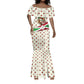 Burundi 1st July Independence Day Mermaid Dress Patriotic Flag Portrait Art - Geometric Star Pattern
