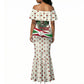 Burundi 1st July Independence Day Mermaid Dress Patriotic Flag Portrait Art - Geometric Star Pattern
