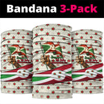 Burundi 1st July Independence Day Neck Gaiter Patriotic Flag Portrait Art - Geometric Star Pattern