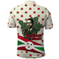 Burundi 1st July Independence Day Polo Shirt Patriotic Flag Portrait Art - Geometric Star Pattern