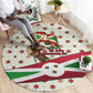 Burundi 1st July Independence Day Round Carpet Patriotic Flag Portrait Art - Geometric Star Pattern