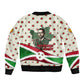 Burundi 1st July Independence Day Sleeve Zip Bomber Jacket Patriotic Flag Portrait Art - Geometric Star Pattern