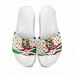 Burundi 1st July Independence Day Slide Sandals Patriotic Flag Portrait Art - Geometric Star Pattern