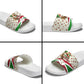 Burundi 1st July Independence Day Slide Sandals Patriotic Flag Portrait Art - Geometric Star Pattern