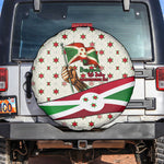 Burundi 1st July Independence Day Spare Tire Cover Patriotic Flag Portrait Art - Geometric Star Pattern