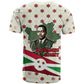 Burundi 1st July Independence Day T shirt Patriotic Flag Portrait Art - Geometric Star Pattern