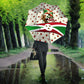 Burundi 1st July Independence Day Umbrella Patriotic Flag Portrait Art - Geometric Star Pattern