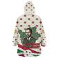 Burundi 1st July Independence Day Wearable Blanket Hoodie Patriotic Flag Portrait Art - Geometric Star Pattern