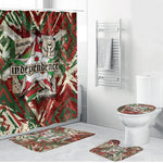 Burundi Independence Day Bathroom Set 1st July 1962 Distressed Grunge Flag Art - Broken Chains And Freedom Star