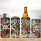 Burundi Independence Day 4 in 1 Can Cooler Tumbler 1st July 1962 Distressed Grunge Flag Art - Broken Chains And Freedom Star